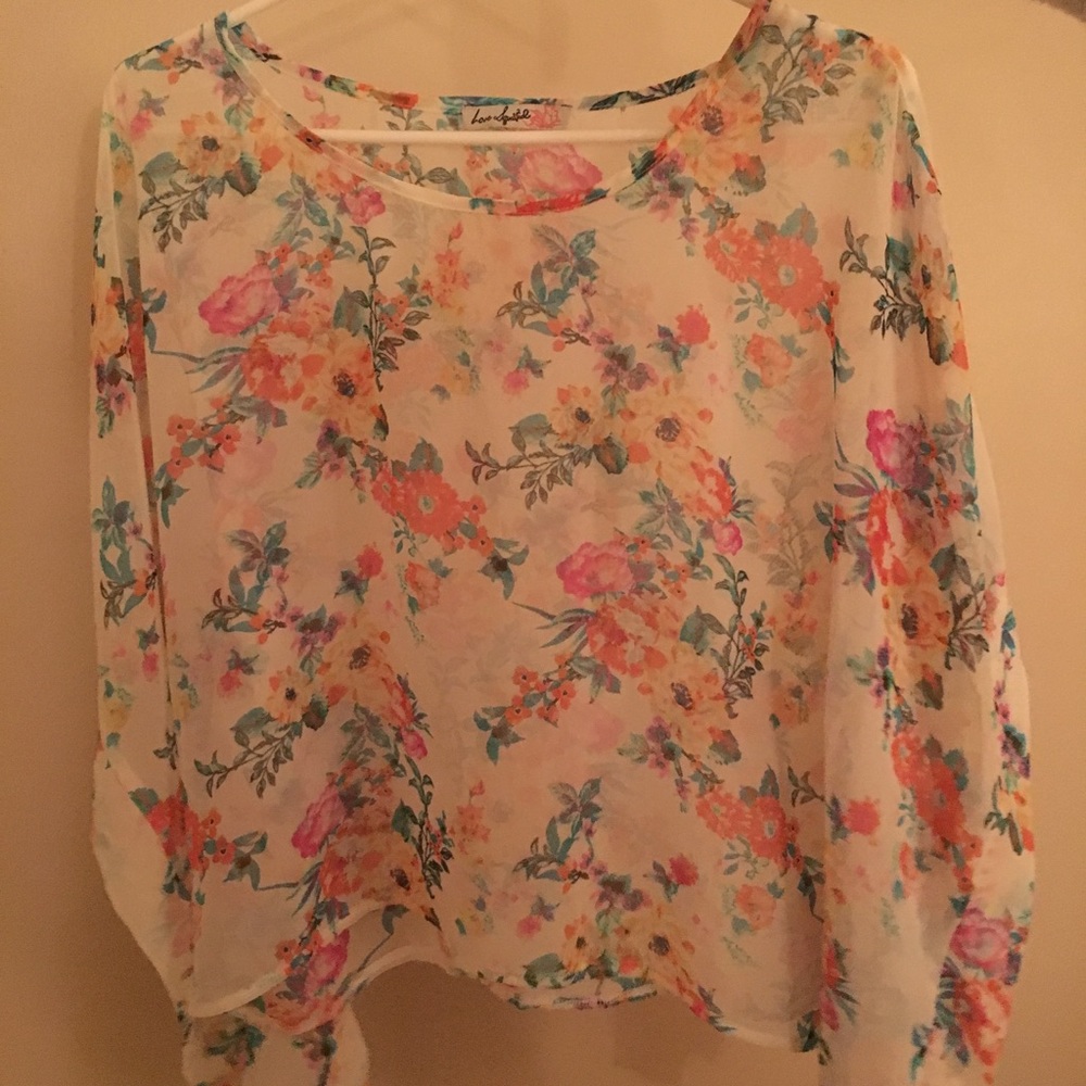 loose floral shirt